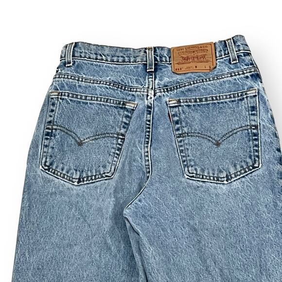Vintage Levis Jeans Womens 11 Short Med Wash 512 Slim Fit Tapered 90s 28x28 - Picture 8 of 13